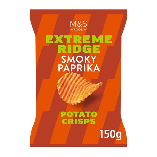 M&S Smoky Paprika Extreme Ridge Cut Crisps