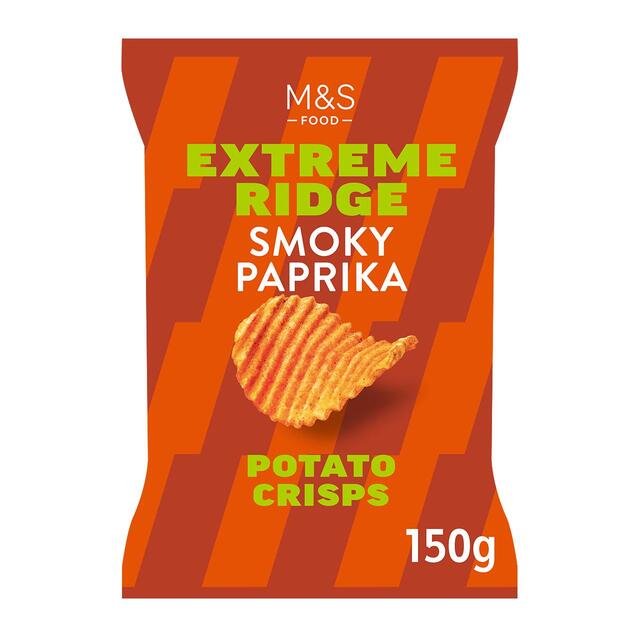 M&S Smoky Paprika Extreme Ridge Cut Crisps