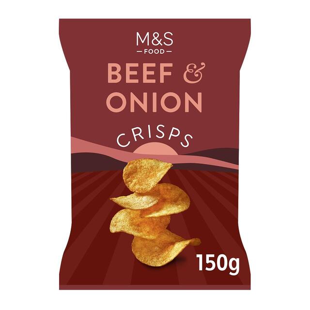 M&S Beef & Onion Crisps