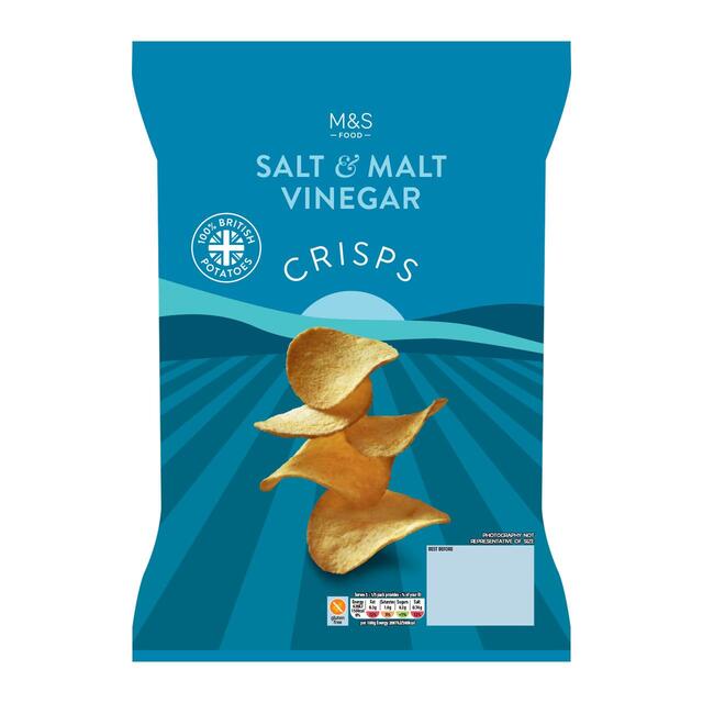 M&S Sea Salt & Malt Vinegar Crisps thumbnail 2