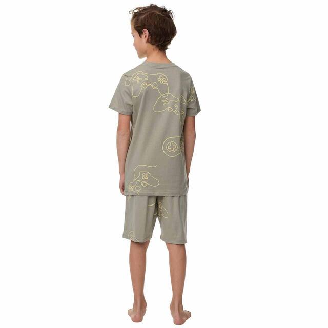 M&S Gaming Console Pyjamas, 7-8 Years, Ivory thumbnail 3