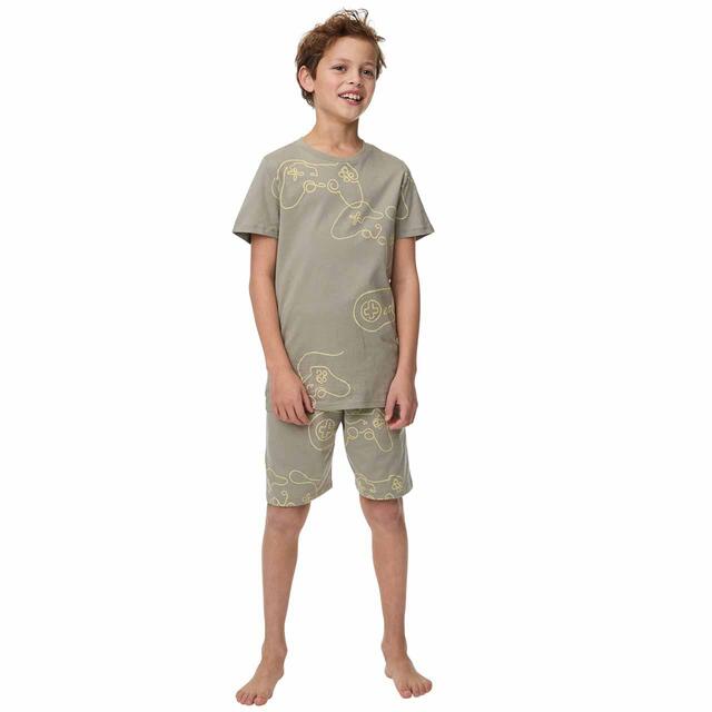 M&S Gaming Console Pyjamas, 7-8 Years, Ivory thumbnail 4