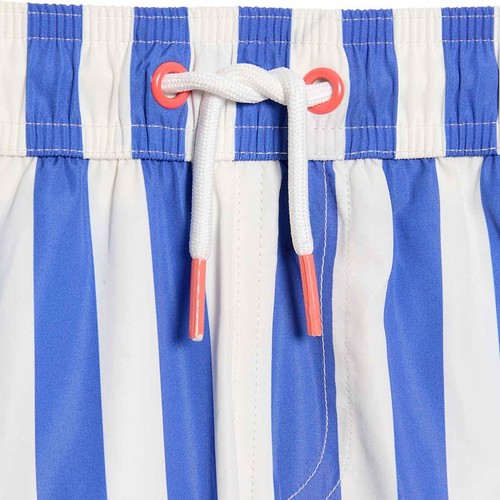 M&S Thick Stripe Swim Shorts, 3-4 Years, Blue thumbnail 2