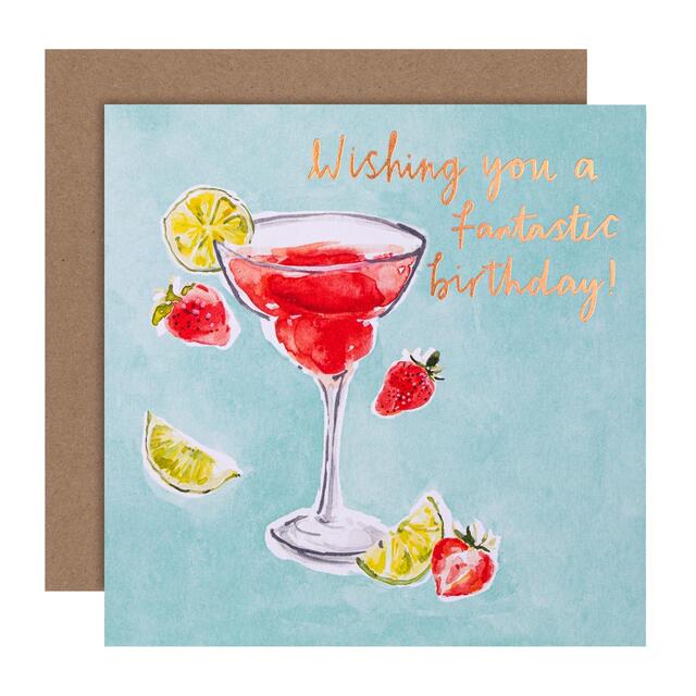 M&S Fun Cocktail Birthday Card