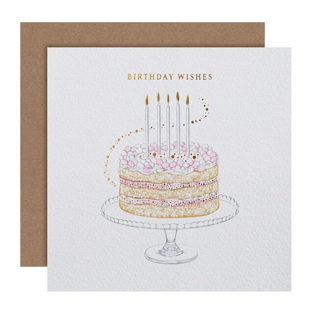 M&S Cake & Candles Birthday Card