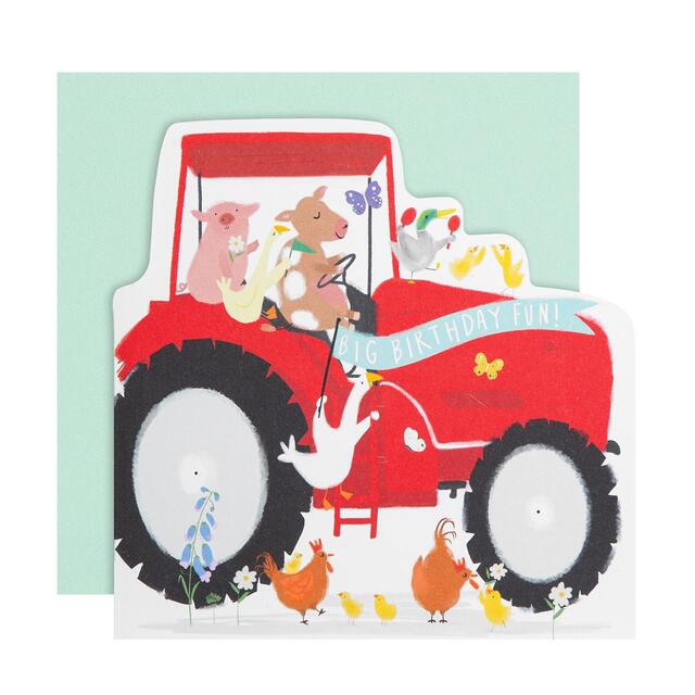 M&S Tractor Birthday Card