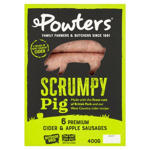 Powters Scrumpy Pig Sausages