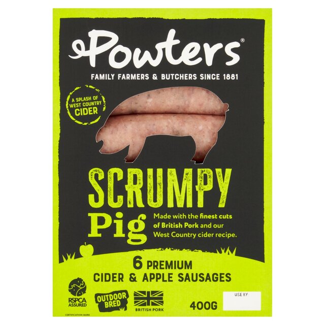 Powters Scrumpy Pig Sausages