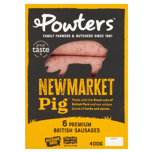 Powters Newmarket Pig Sausages