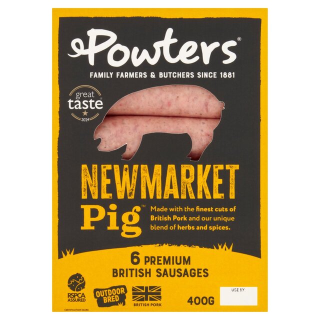 Powters Newmarket Pig Sausages