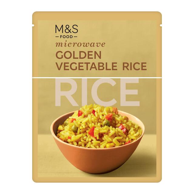 M&S Microwave Golden Vegetable Rice