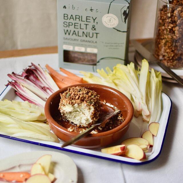 nibs etc. Barley, Spelt and Walnut savoury Granola thumbnail 3