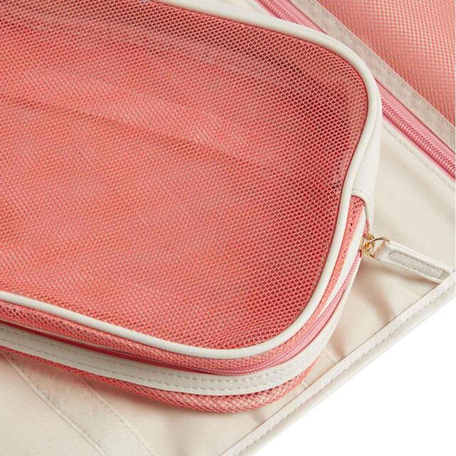 M&S Womens Hanging Wash Bag, Light Cream thumbnail 2