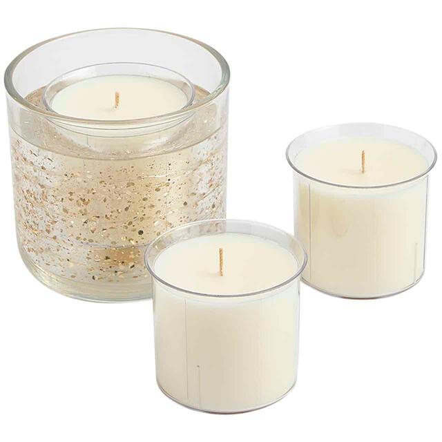 M&S Calm Light Up Candle & Refill Set, Gold