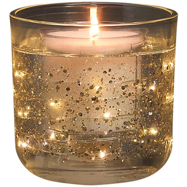 M&S Calm Light Up Candle & Refill Set, Gold thumbnail 2
