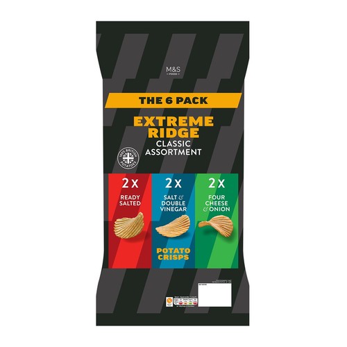 M&S Extreme Ridge Cut Crisps Assortment Multipack thumbnail 2