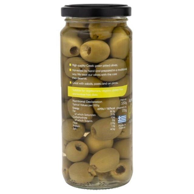 Hellenic Sun Pitted Jumbo Green Olives thumbnail 2