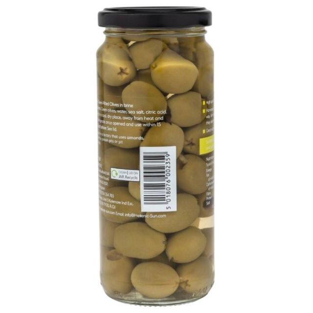 Hellenic Sun Pitted Jumbo Green Olives thumbnail 3
