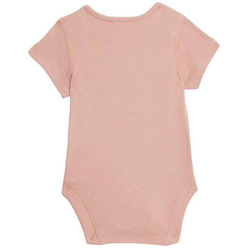 M&S Pure Cotton Bodysuits, 0-3 Months, Pink thumbnail 2