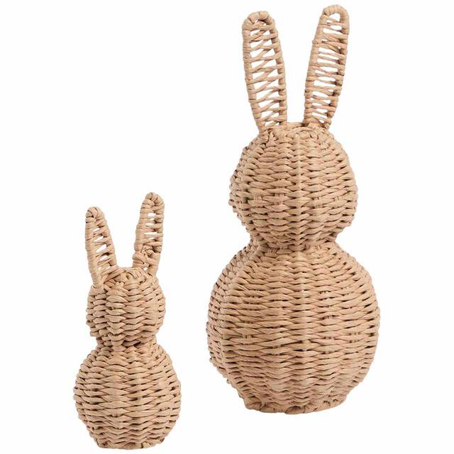 M&S Raffia Bunnies Easter Decorations