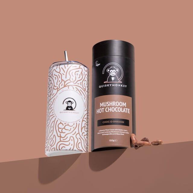 QuirkyMonkey Mushroom Instant Hot Chocolate (No Added Sugar) thumbnail 4