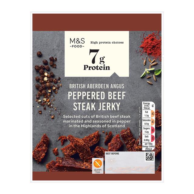M&S Aberdeen Angus Peppered Beef Steak Jerky thumbnail 2