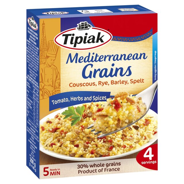 Tipiak Mediterranean Cous Cous, Rye, Barley & Spelt with Tomato & Herbs thumbnail 2