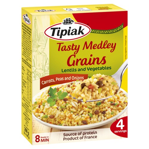 Tipiak Tasty Grains Wheat Barley Oats with Lentils Lupin & Vegetables thumbnail 2