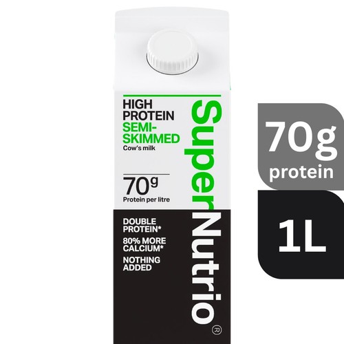 SuperNutrio High Protein Fresh Semi Skimmed Milk