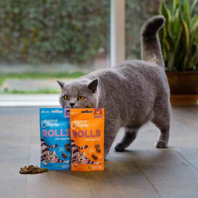 Edgard & Cooper Natural Cat Treat Soft Rolls with Chicken and Turkey thumbnail 2