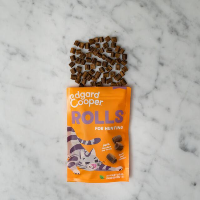 Edgard & Cooper Natural Cat Treat Soft Rolls with Chicken and Turkey thumbnail 7