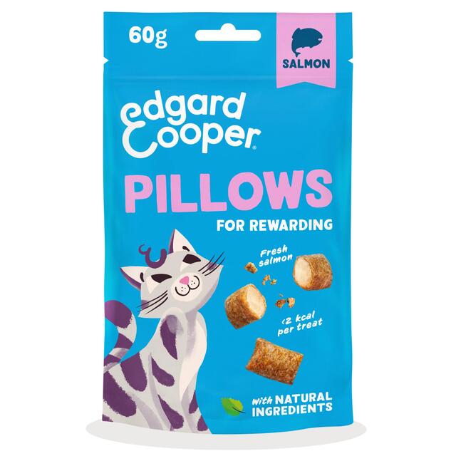 Edgard & Cooper Natural Cat Treat Pillows with Salmon