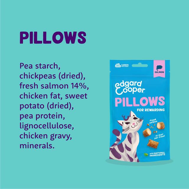 Edgard & Cooper Natural Cat Treat Pillows with Salmon thumbnail 3