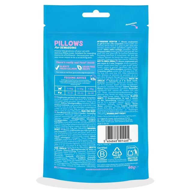 Edgard & Cooper Natural Cat Treat Pillows with Salmon thumbnail 7