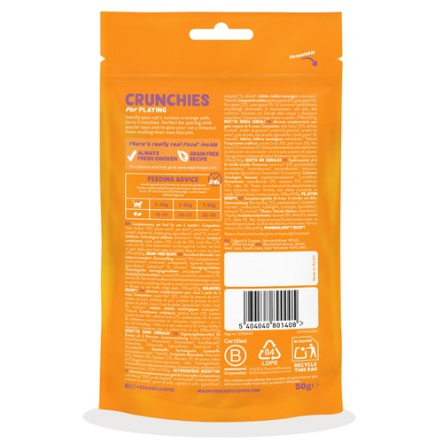 Edgard & Cooper Natural Cat Treat Crunchies with Chicken thumbnail 2