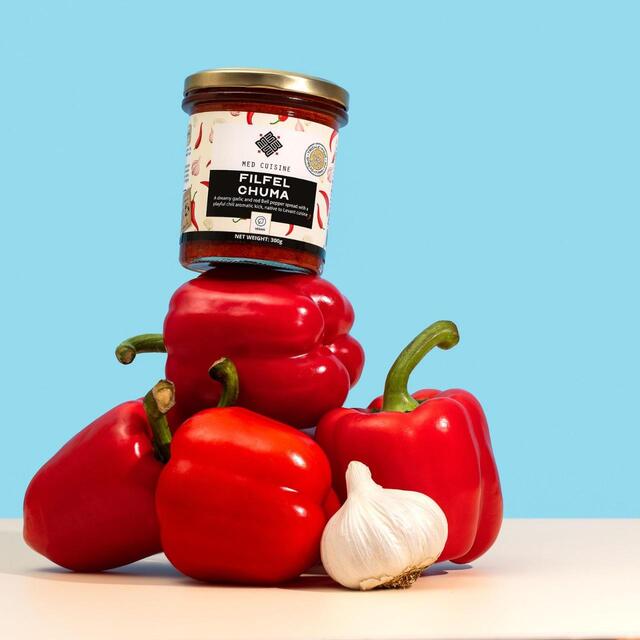 Med Cuisine Filfel Chuma Roasted Red Peppers, Garlic & Spices Spread thumbnail 4