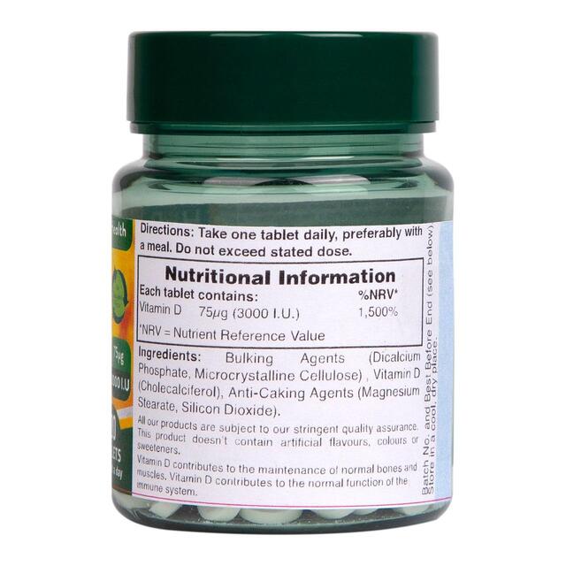 Holland & Barrett Vitamin D 3000 I.U. 75ug thumbnail 2