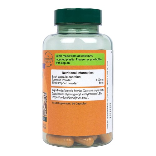 Holland & Barrett High Strength Turmeric 600mg with Black Pepper  thumbnail 3