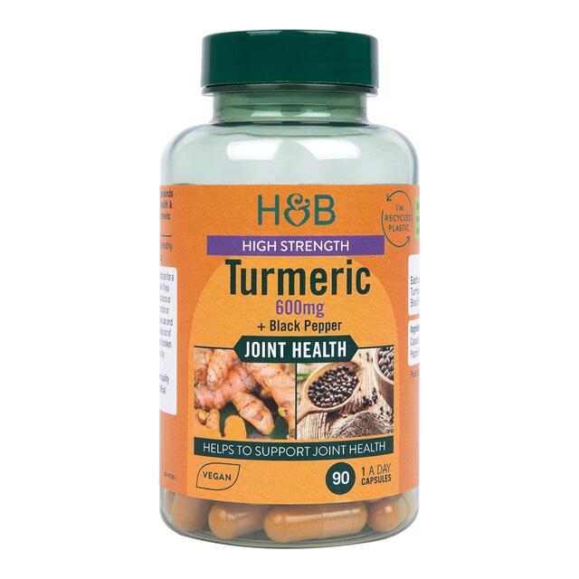 Holland & Barrett High Strength Turmeric 600mg with Black Pepper