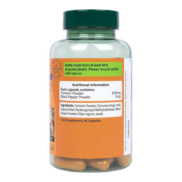 Holland & Barrett High Strength Turmeric 600mg with Black Pepper thumbnail 3