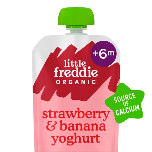 Little Freddie Strawberry & Banana Greek Style Yoghurt