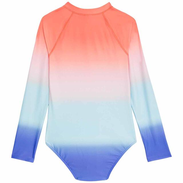 M&S Girls Long Sleeve Swimming Costume, 6-11 Years, Multi thumbnail 2