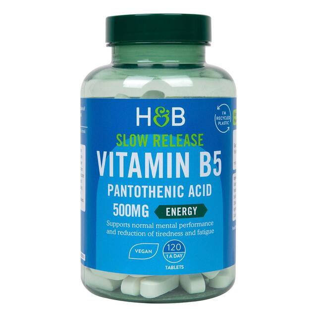 Holland & Barrett Slow Release Vitamin B5 + Panthothenic Acid 500mg