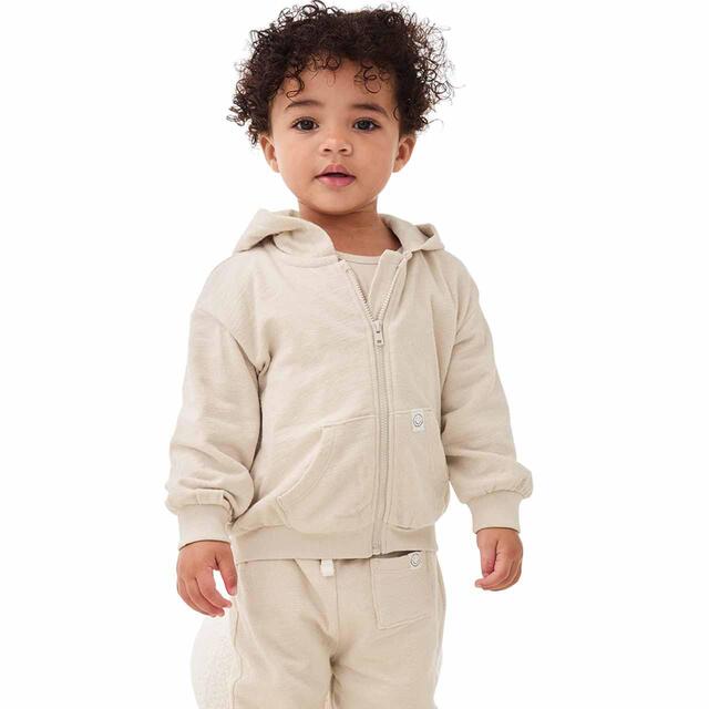 M&S Cotton Alfie Zip Through Hoodie, 0 Months-3 Years thumbnail 4