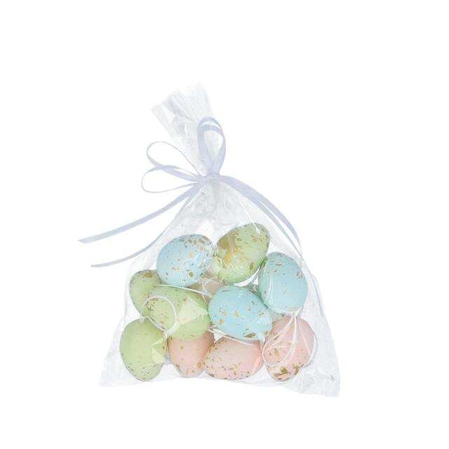 Mini Pastel Gold Flecks Easter Egg Decorations