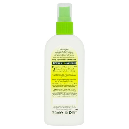 Vosene Kids Defence Spray Apple and Lemon Fragrance thumbnail 2