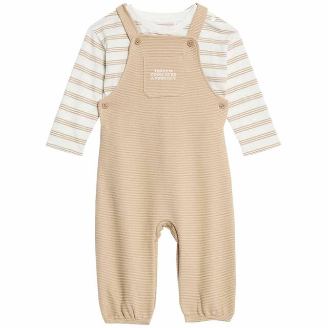M&S Dungaree, 0 Months-3 Years, Brown