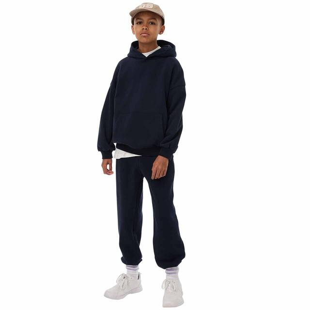 M&S Elevated Essential Plain Jogger, 6-12 Years, Navy thumbnail 3