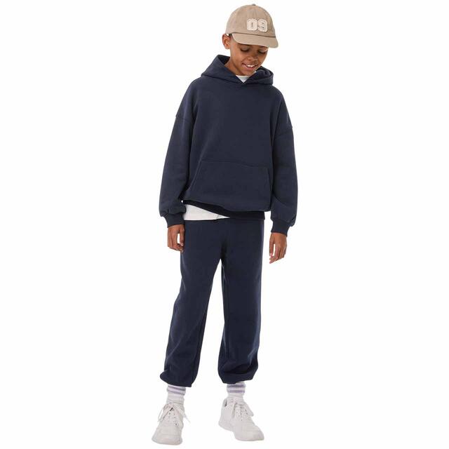 M&S Elevated Essential Plain Hoodie, 7-12 Years Navy thumbnail 3