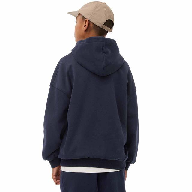 M&S Elevated Essential Plain Hoodie, 7-12 Years Navy thumbnail 4